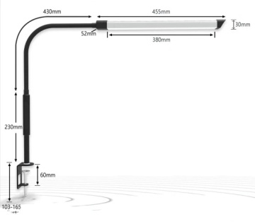 2023 New Design Single Arm LED Light for Nail, Eyebrow, and Tattoo Services