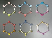 Customized Round High Elastic Silicone Silly Rubber Band / Wristband For Kids