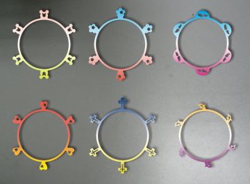 Customized Round High Elastic Silicone Silly Rubber Band / Wristband For Kids