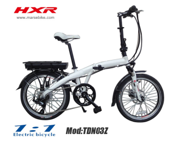 PAS System Electric Foldable Bike with lithium battery,max speed 25km/h