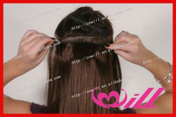 fashion human hair clip in extensions virgin brazilian clip in human hair extensions
