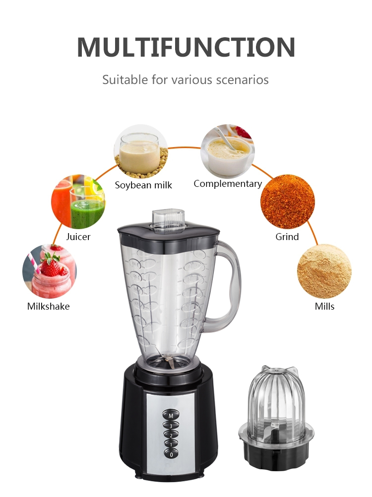 1.5L Restaurant Blender Machine With Juicer Attachment