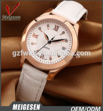 china supplier hottest selling PU leather band women wrist watch