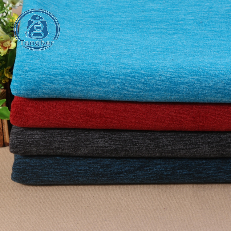 Nice quality anti pilling 100% polyester cationic dye polar fleece fabric