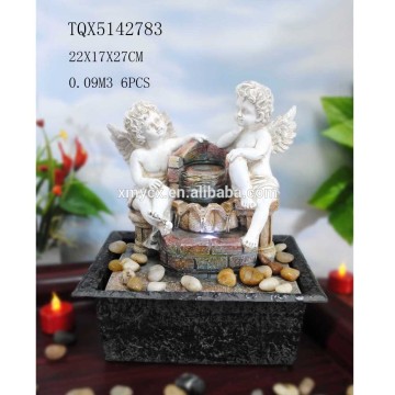 Wholesale Angel Tabletop Fountains with LED Light