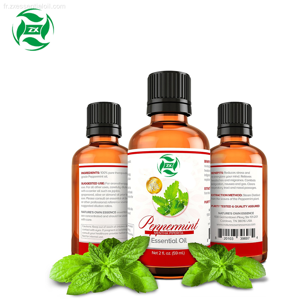 Huile essentielle 100% naturelle de menthe poivrée bio