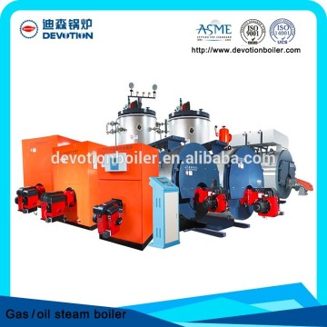 horizontal style 2 ton/h diesel/gas fired steam boiler