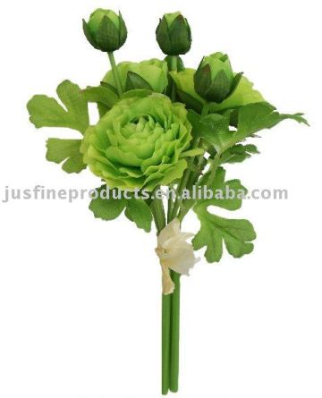 11" Ranunculus Bouquet Silk Flower