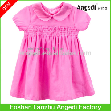 1-3 Year short Sleeve little princess smocked dress Toddler Girls Babies drop waist dress