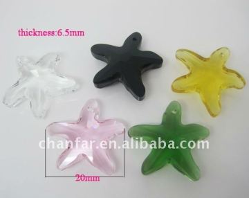 20mm starfish ornament jewelry crystal bead