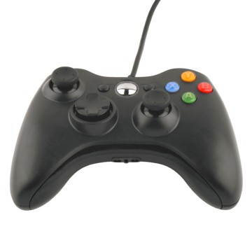 Manette filaire Xbox 360 noir et blanc