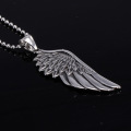 Keluli Tahan Karat Vintage Gothic Feather Angel Wing Pendants