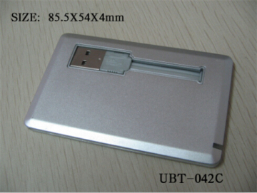 Metal Credit Card USB Flash Drive/USB Pen Drives