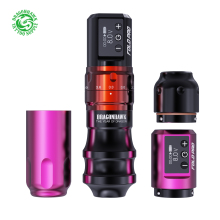 Dragonhawk Fold Pro Wireless Tattoo Machine Pen - Adjustable 7 Strokes, 1500mAh Battery