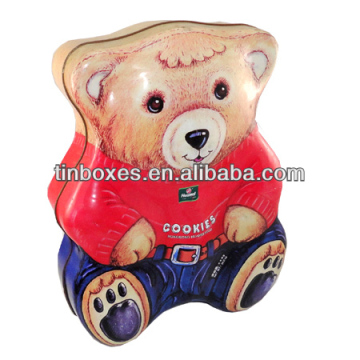 factory wholesale novelty bear shape tin box
factory wholesale novelty bear shape tin box