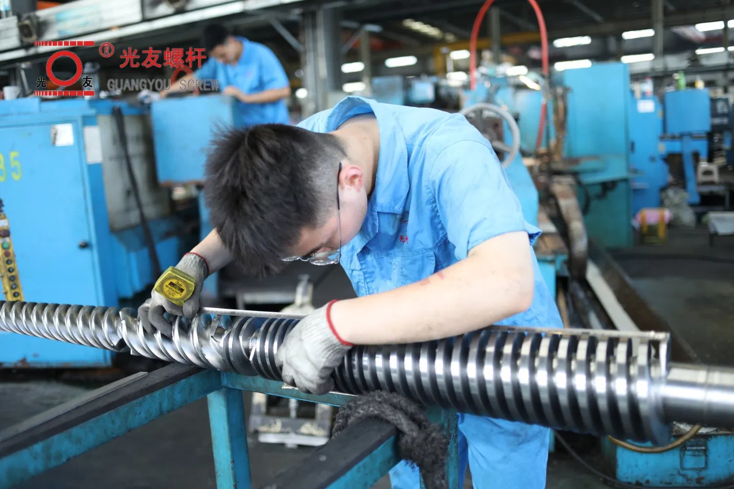 Spc Lvt WPC 38CrMoAl Boyu Kingshine Skywin Conical Twin Screw এবং Barrel Extruder Screw