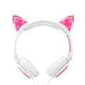 OEM factory Personal lighting cute cat ear headphone