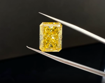 10.36ct Fancy Intense Yellow CVD Lab Diamond