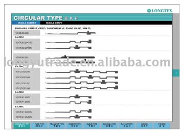Circular knitting machine needles VO 122.55
