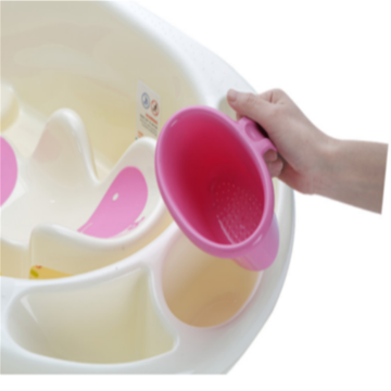 Vasca da bagno in plastica per bambini con lettino da bagno L