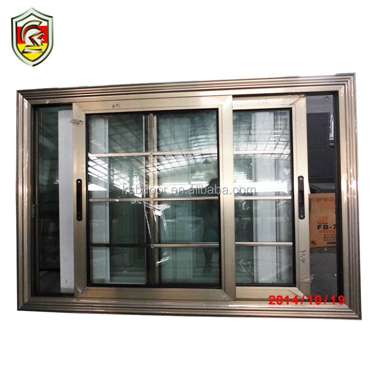 Ethiopia modern house design good wholesale price of aluminium frame sliding glass window