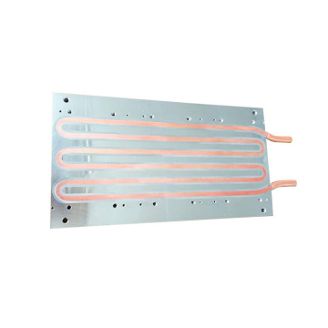 Aluminum water cooled cold plate copper pipe