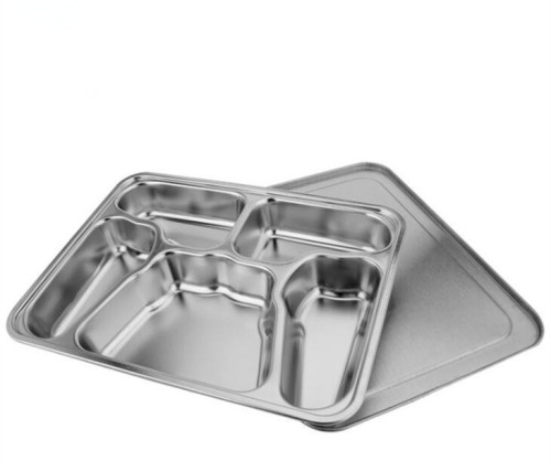 Stainless Steel Restaurant Kitchen Equipment Divided Plate