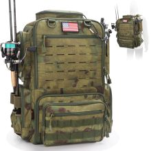 Large Capacity Durable Multi-Function Waterproof Fishing Tackle Backpack