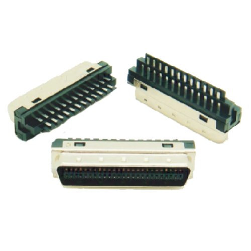 50P Cable Plug Connector Solder Molded Ribbon Type