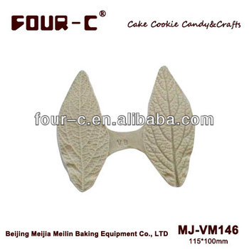 Viburnum leaf veiners,silicone veined mold,sugar art mold