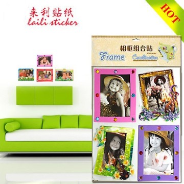 family tree photo frame sticker for wall decor /tree photo frame sticker