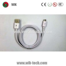 China wholesale colorful round micro usb sync data cable for samsung