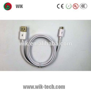 China wholesale colorful round micro usb sync data cable for samsung