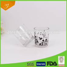 Decal Decorative Cheap Glass Cup,High White Quality Glass Cup