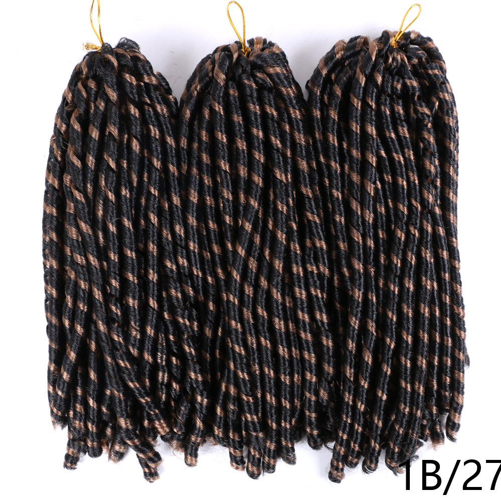 MYZYR soft faux locs crochet hair braiding hair extension jamaican bounce 14INCH 15 roots/pack crotchet braids synthetic goddess
