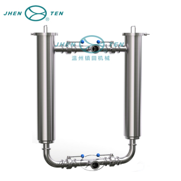 High Quality Stainless Steel Sanitary Angle Duplex Filter Pressure Vessel