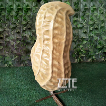 Custom shop mall decor large resin fiberglass peanut statue sculpture