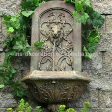 Landscape lion head wall