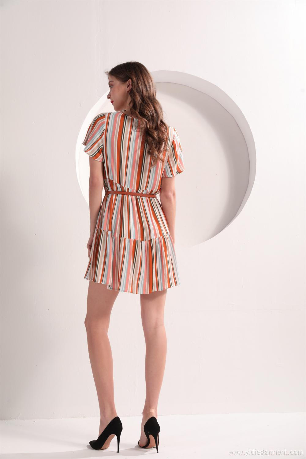 Women's Striped Tiered Summer Dress