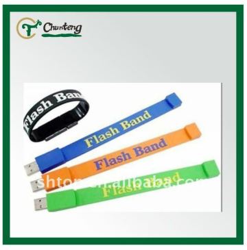 Colored USB Silicon Wristband