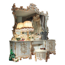Hand-Painted French Style Solid Wood Luxury Dressing Table
