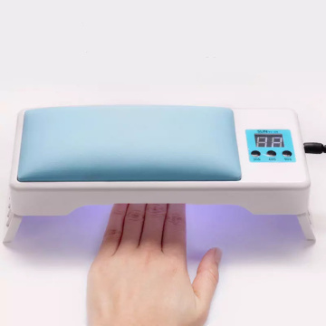 72W Powerful Nail Lamp 2-in-1 PU Hand Pillow Nail Lamp Leather Nail Arm Rest Dyer - New Arrival
