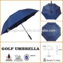 Windproof Double Canopy Golf Umbrella , Blue Double Canopy layers umbrella