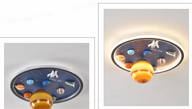 Creative Astronaut LED Ceiling Lamp for Kids′ Spaces