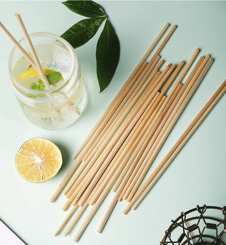 Wholesale Eco Biodegradable Disposable Wheat Drinking Straw