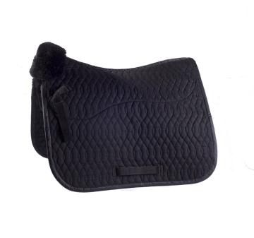 Sheepskin saddle pads with quilted cloth