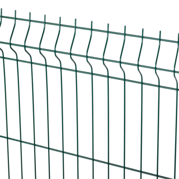 welded curved wire mesh fence