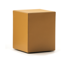 SOLID "SADDLE-HIDE" Ottoman Minimalist