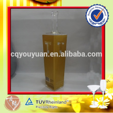 1000ml square vodka glass bottle with decal
