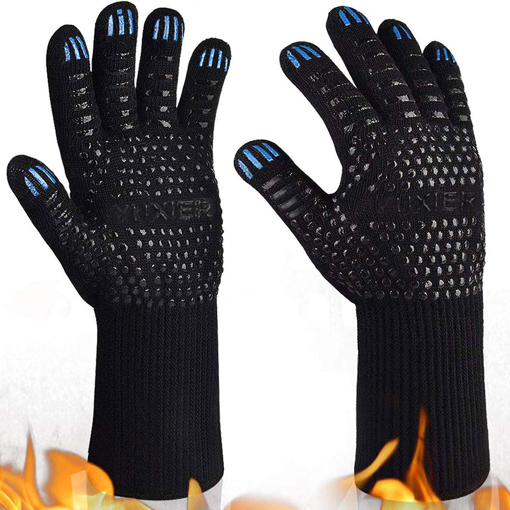 Amazon Suppliers Kitchen Oven Extreme Heat Resistant Gloves BBQ Grill Cooking Gloves